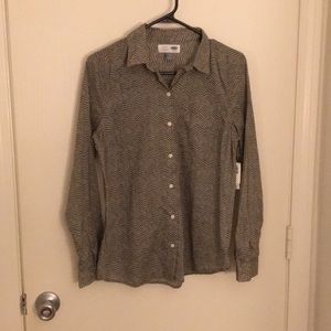 Olive Green Button Down - Old Navy - Women’s S NWT